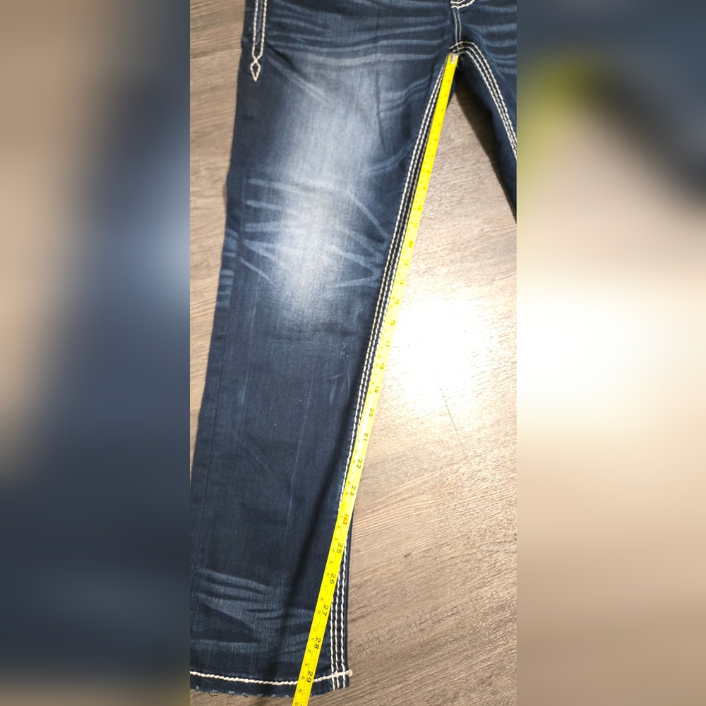 Rock Revival Slim Straight Mens Jeans Size 34 - Picture 16 of 16